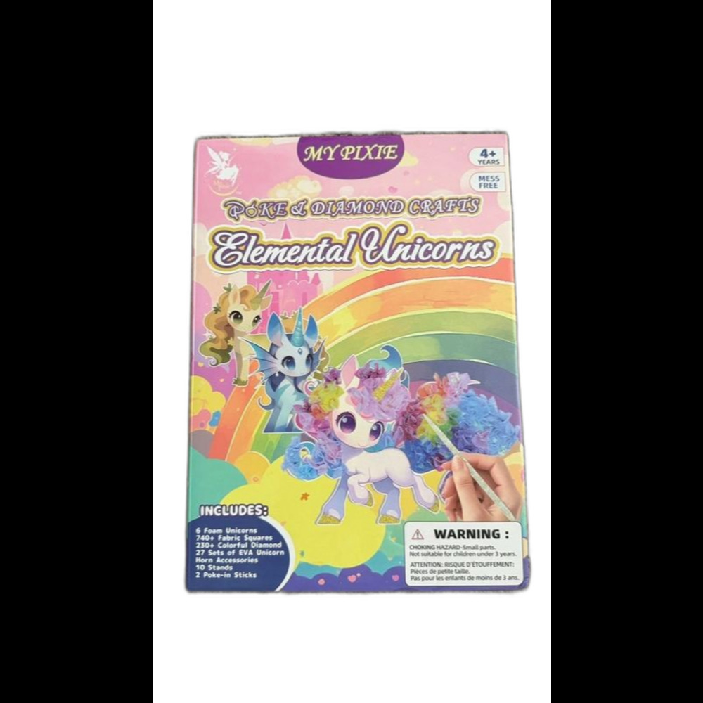 My Pixie Elemental Unicorns Poke & Diamond Crafts DIY Kit